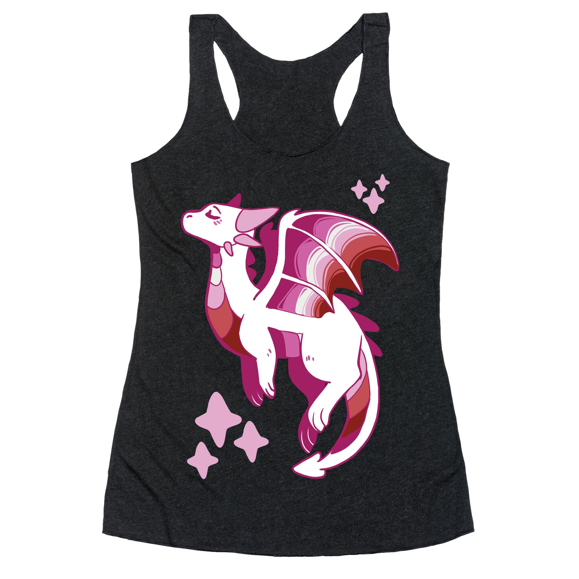 Lesbian Pride Dragon Racerback Tank